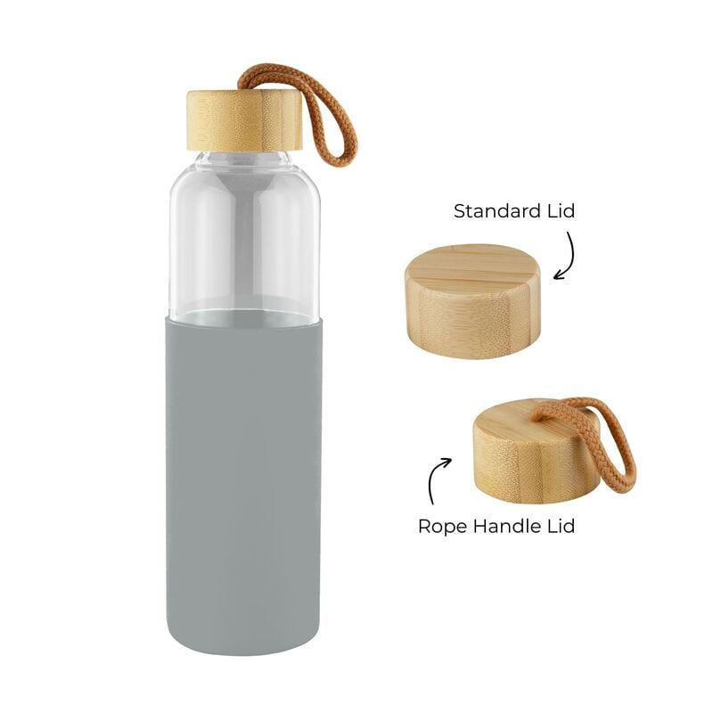 Honya Glass Drink Bottle with Sleeve